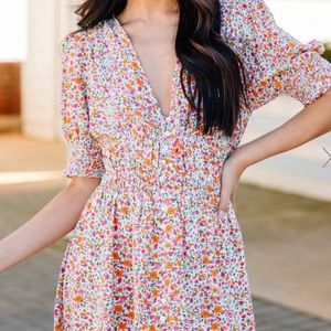 Large mint julep floral dress